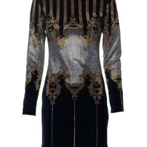 Midnight Royale Embellished Bodycon Dress